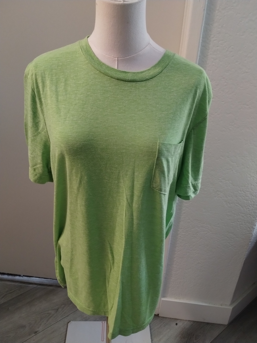 Hang Ten Lime Green Short Sleeve Pocket Tee